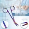 A2Z Scilab Stitch Suture Scissors Angled 4.5 One Hook Blade Stainless Steel, Multi Titanium Color A2Z-ZR871 - alternate 6